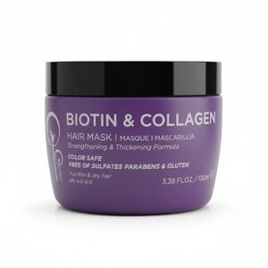 Luseta Beauty, Biotin & Collagen Hair Mask 3.38 Oz  Thin & Dry Hair